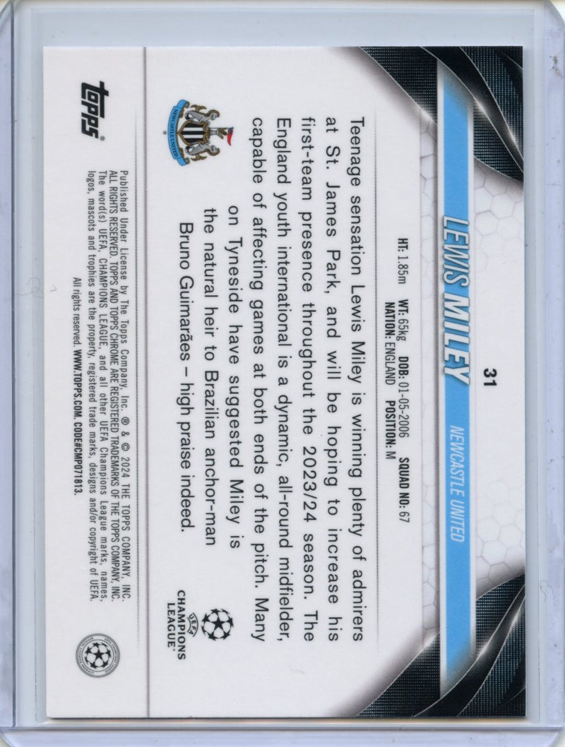 2023-24 Topps Chrome UEFA Lewis Miley