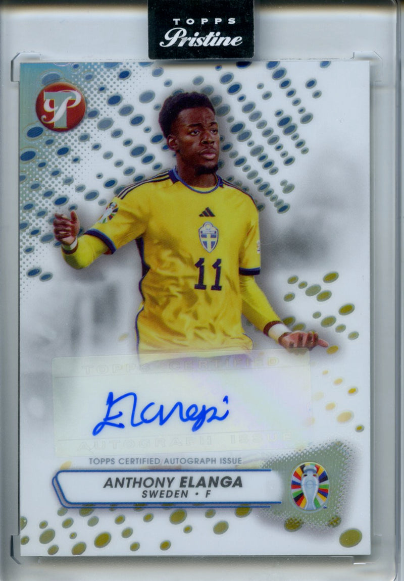 2023-24 Topps Pristine Road To Euro Anthony Elanga Pristine Autographs