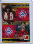 2024-25 Topps Chrome Bundesliga Paul Breitner/Joshua Kimmich History is Now Gold 3/50