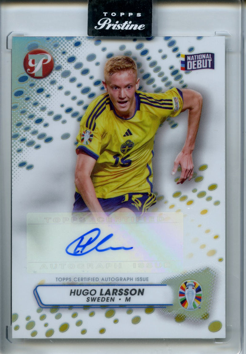2023-24 Topps Pristine Road To Euro Hugo Larsson Pristine Autographs