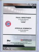 2024-25 Topps Chrome Bundesliga Paul Breitner/Joshua Kimmich History is Now Gold 3/50