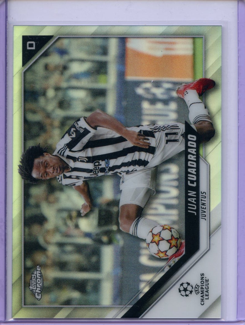 2021-22 Topps Chrome UEFA CL Juan Cuadrado Refractor