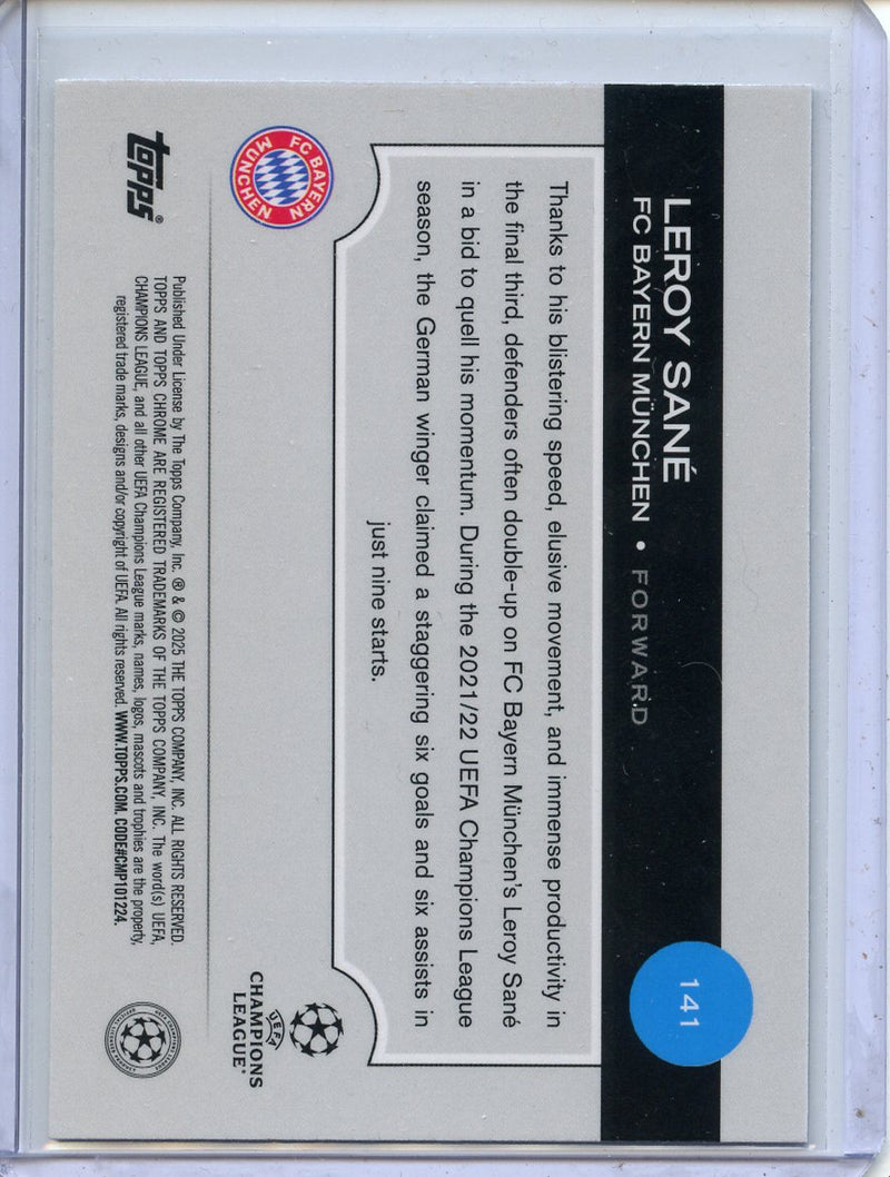 2024-25 Topps Chrome UEFA Club Comps Leroy Sane Pulsar