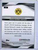 2024-25 Topps Chrome Bundesliga Julian Brandt Black Lava 1/10