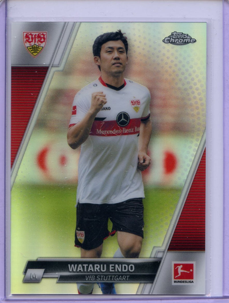 2021-22 Topps Chrome Bundesliga Soccer Wataru Endo Refractor