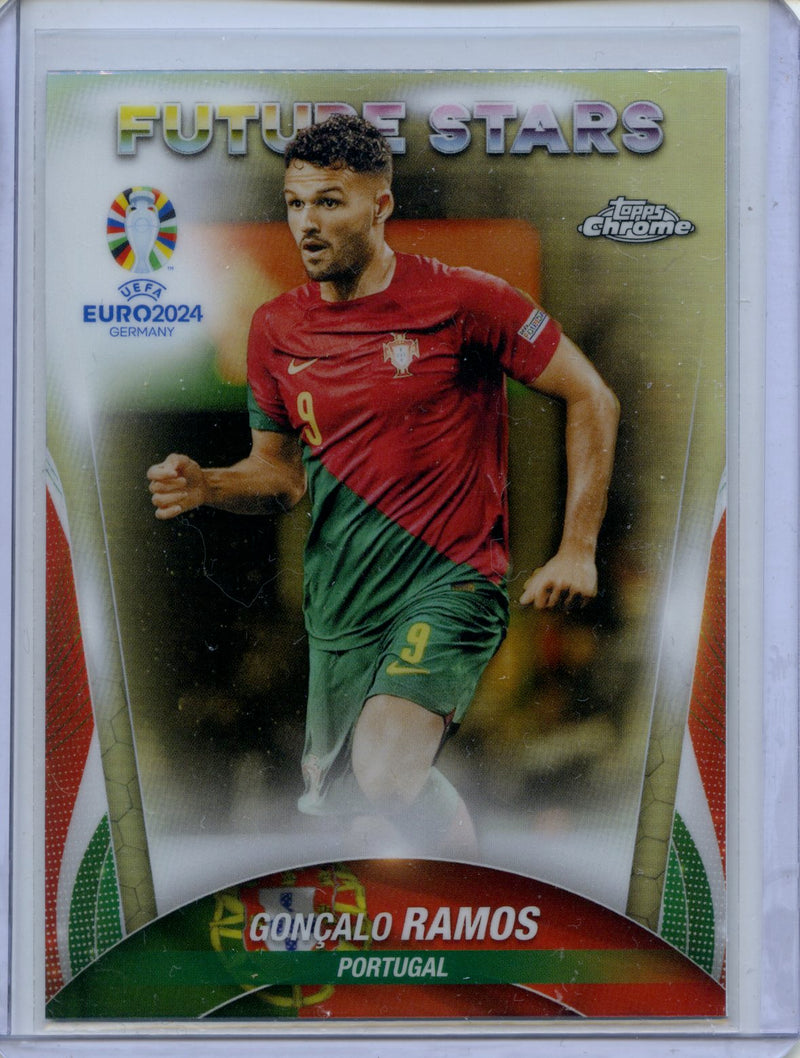 2024 Topps Chrome UEFA Euro Goncalo Ramos Refractor