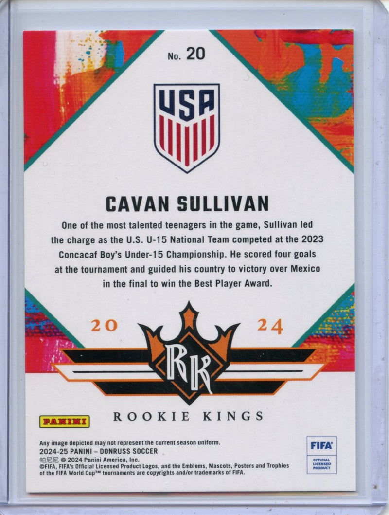 2024-25 Donruss Cavan Sullivan Rookie Kings