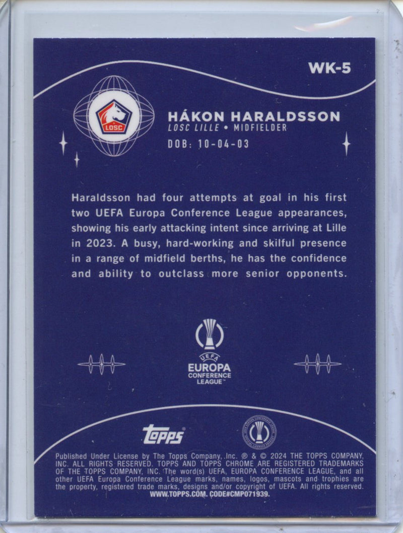 2023-24 Topps Chrome UEFA Hakon Haraldsson Wonderkids