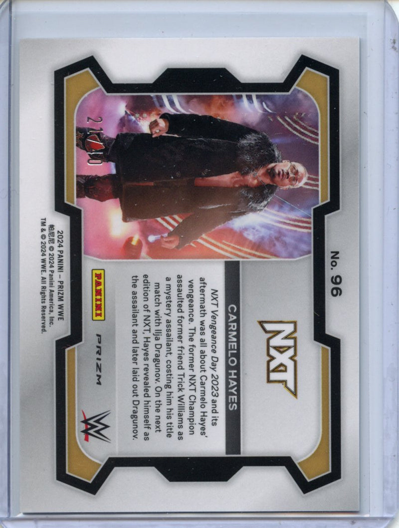 2024 Prizm WWE Carmelo Hayes Wrestlemania Prizm 21/40