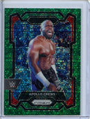 2024 Prizm WWE Apollo Crews Under Card Green Prizm 43/49