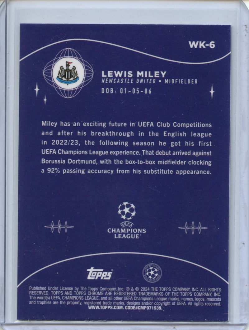 2023-24 Topps Chrome UEFA Lewis Miley Wonderkids
