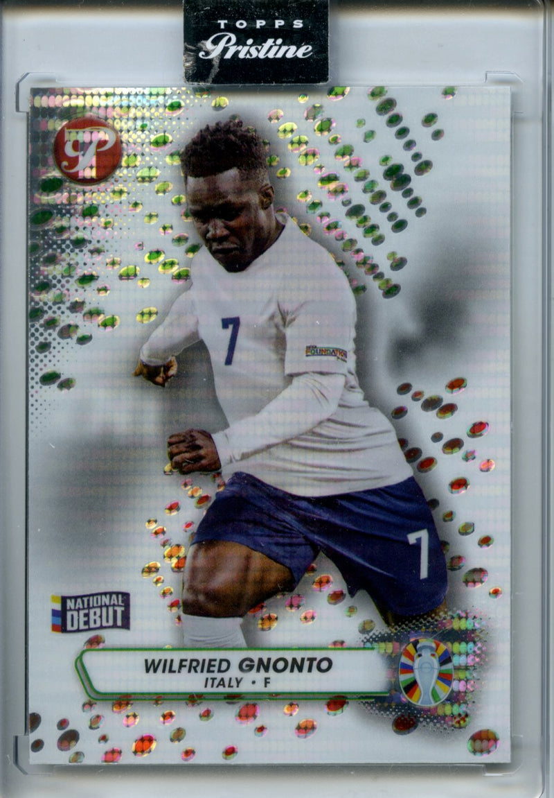 2023-24 Topps Pristine Road To Euro Wilfried Gnonto Base Pristine Refractor