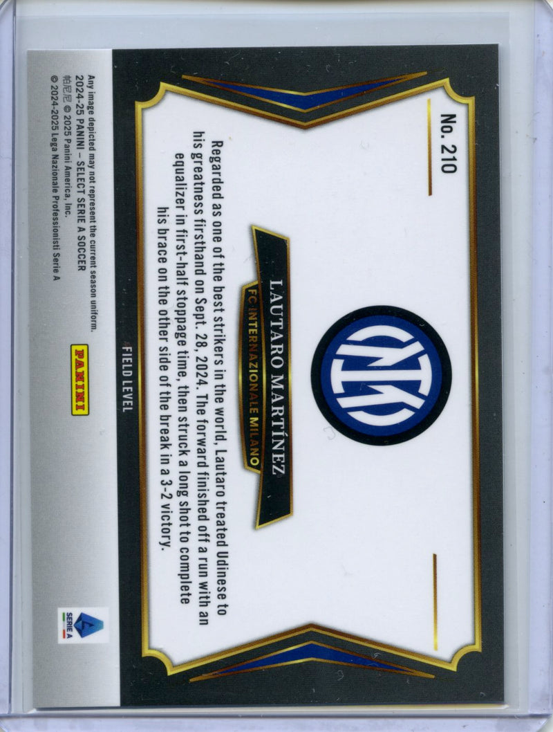 2024-25 Panini Select Serie A Lautaro Martinez Field Level