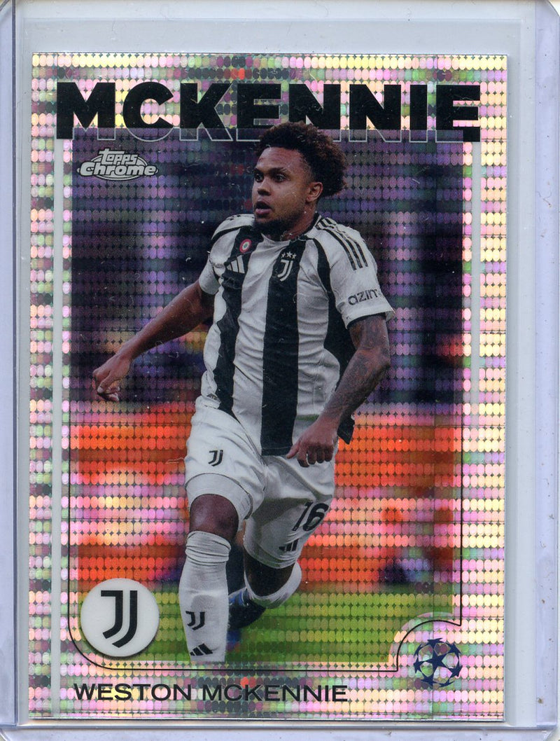 2024-25 Topps Chrome UEFA Club Comps Weston McKennie Pulsar