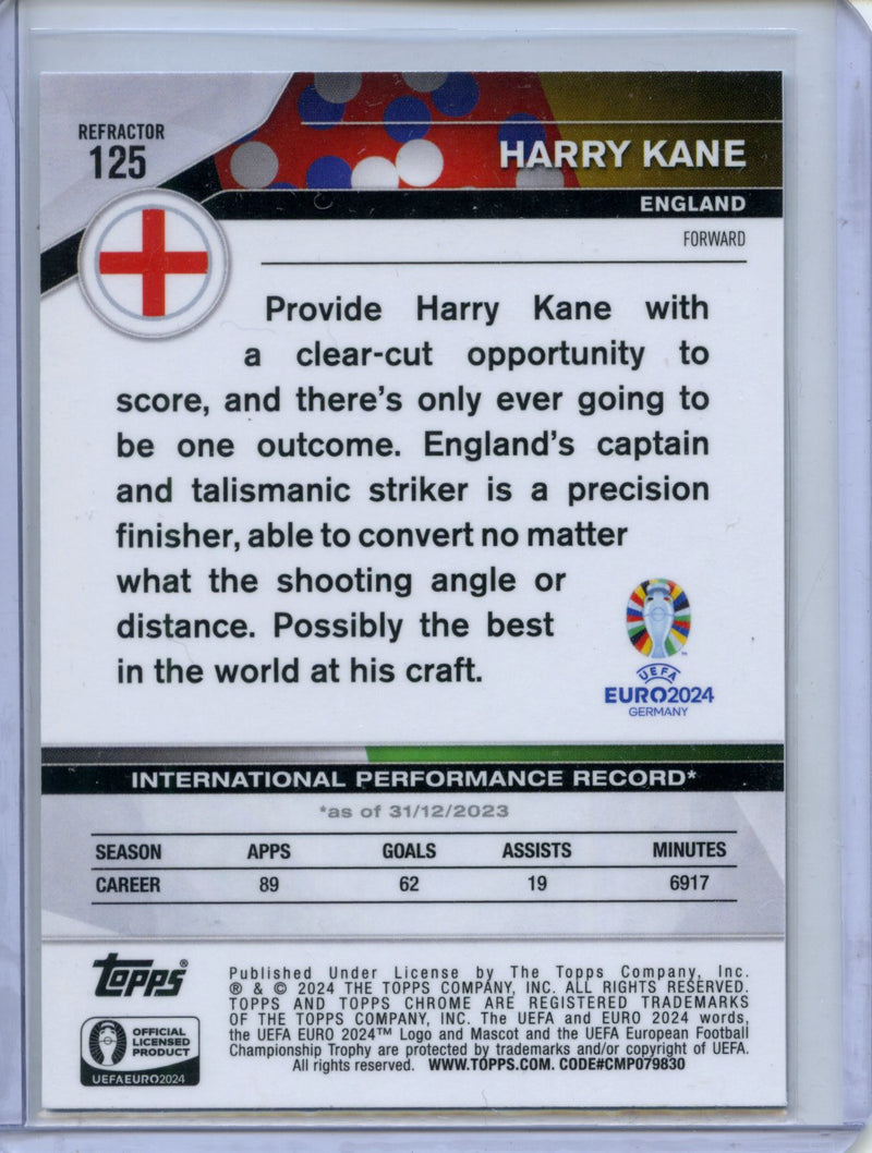 2024 Topps Chrome UEFA Euro Harry Kane Refractor