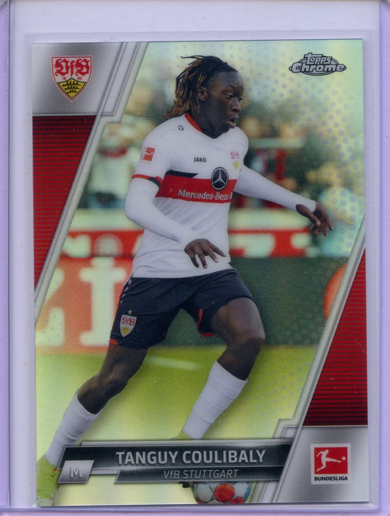 2021-22 Topps Chrome Bundesliga Soccer Tanguy Coulibaly Refractor