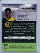 2021-22 Topps Stadium Club Chrome UEFA Champions League Felix Mambimbi