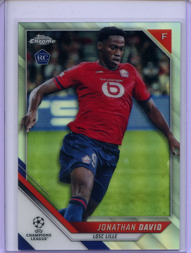 2021-22 Topps Chrome UEFA CL Jonathan David Refractor