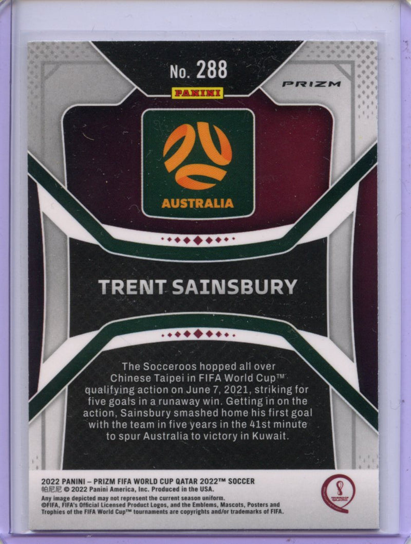 2022 Panini Prizm FIFA World Cup Qatar Trent Sainsbury Silver Prizm