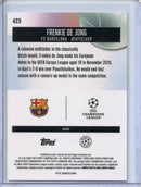 2025-26 Topps Finest UEFA Frenkie de Jong