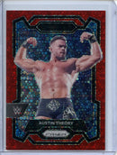 2024 Prizm WWE Austin Theory Under Card Red Prizm 28/99
