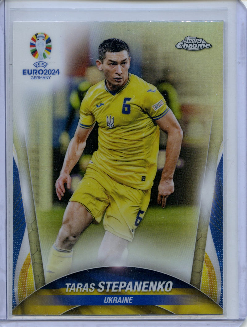 2024 Topps Chrome UEFA Euro Taras Stepanenko Refractor