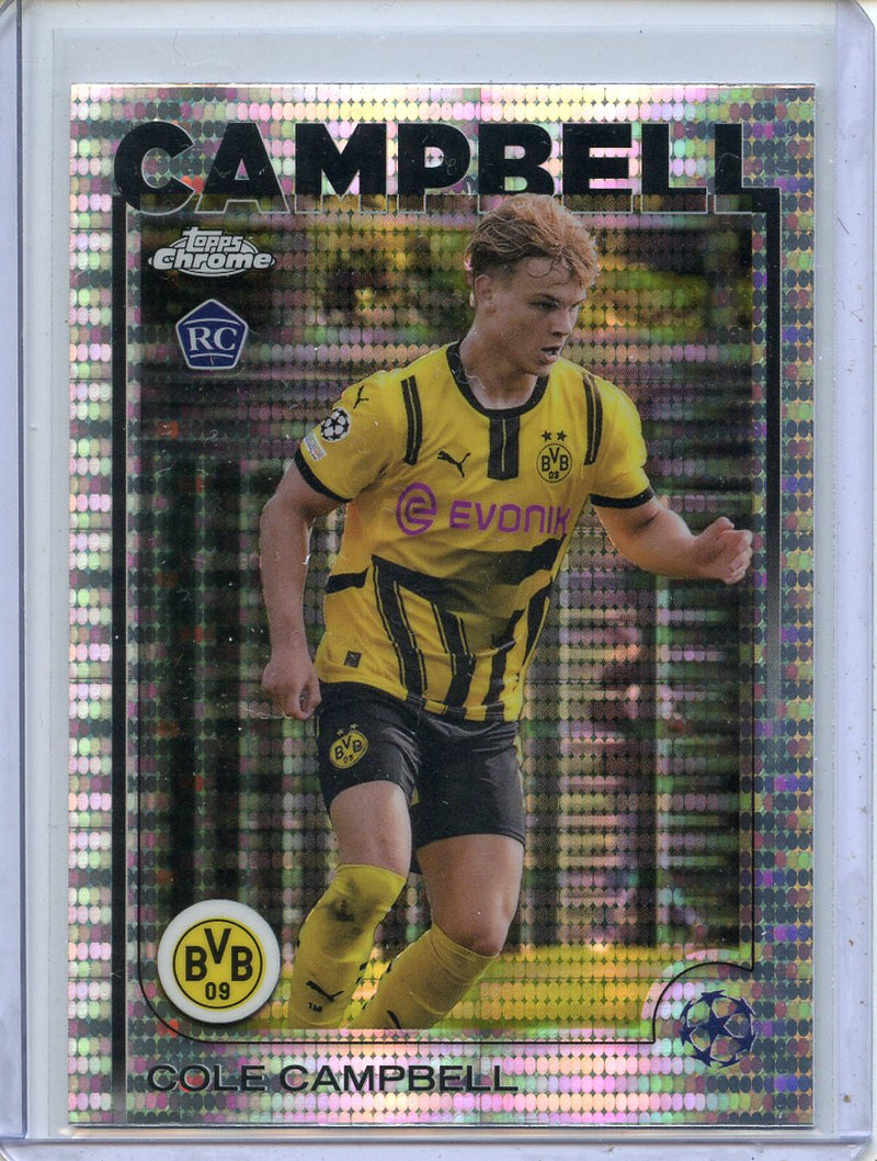 2024-25 Topps Chrome UEFA Club Comps Cole Campbell Pulsar