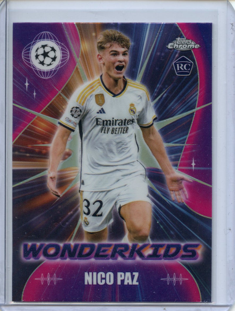 2023-24 Topps Chrome UEFA Nico Paz Wonderkids