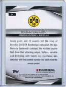 2024-25 Topps Chrome Bundesliga Julian Brandt Green Lava 84/99
