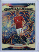 2024-25 Panini Prizm Premier League Rasmus Hojlund Fireworks Silver