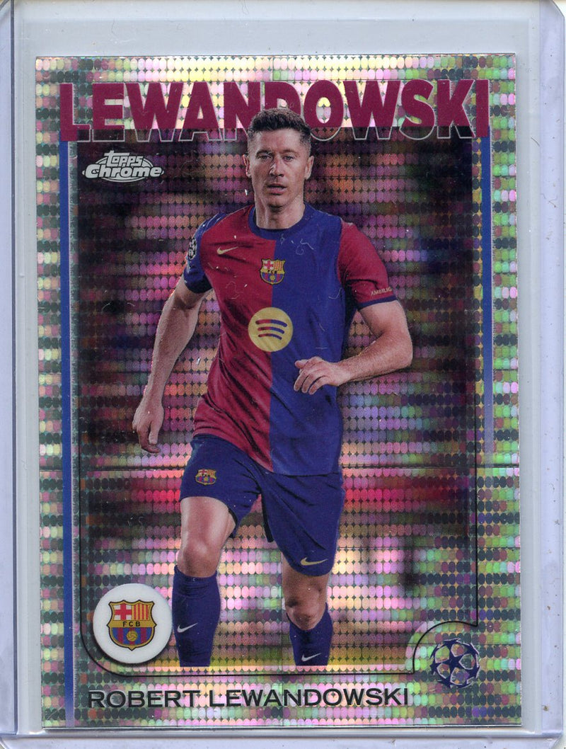 2024-25 Topps Chrome UEFA Club Comps Robert Lewandowski Pulsar