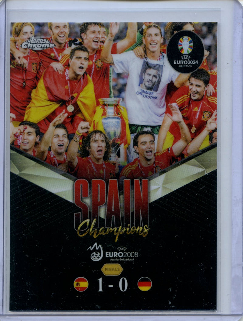 2024 Topps Chrome UEFA Euro Ultimate Showdown Spain 2008 Final