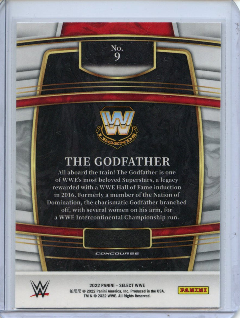 2022 Panini Select WWE The Godfather Concourse Red & Blue