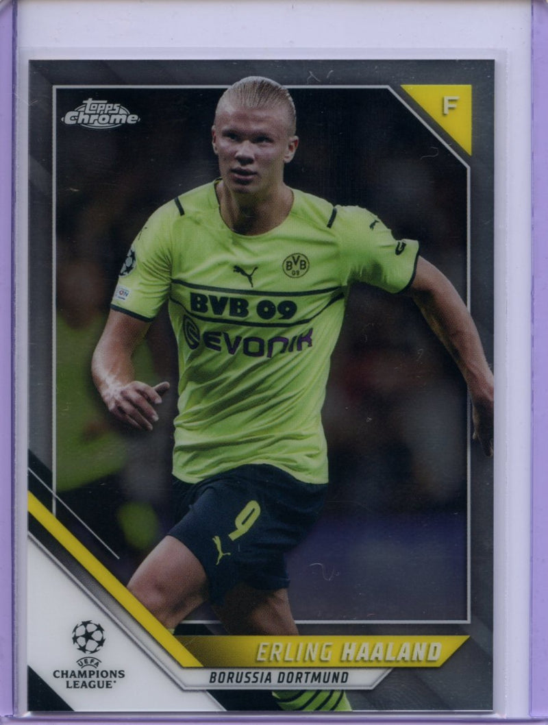 2021-22 Topps Chrome UEFA Champions League Erling Haaland