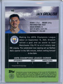 2021-22 Topps Stadium Club Chrome UEFA Champions League Jack Grealish