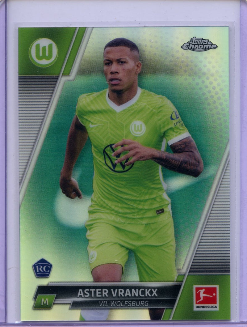 2021-22 Topps Chrome Bundesliga Soccer Aster Vranckx Refractor