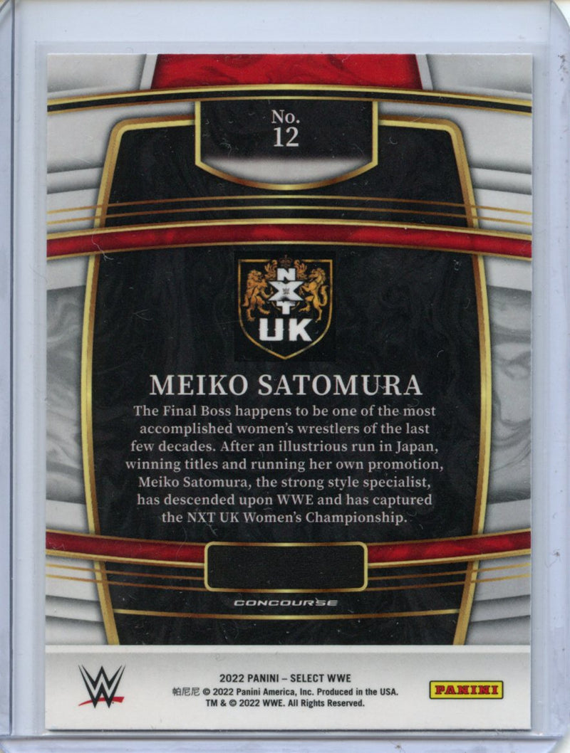 2022 Panini Select WWE Meiko Satomura Concourse Red & Blue