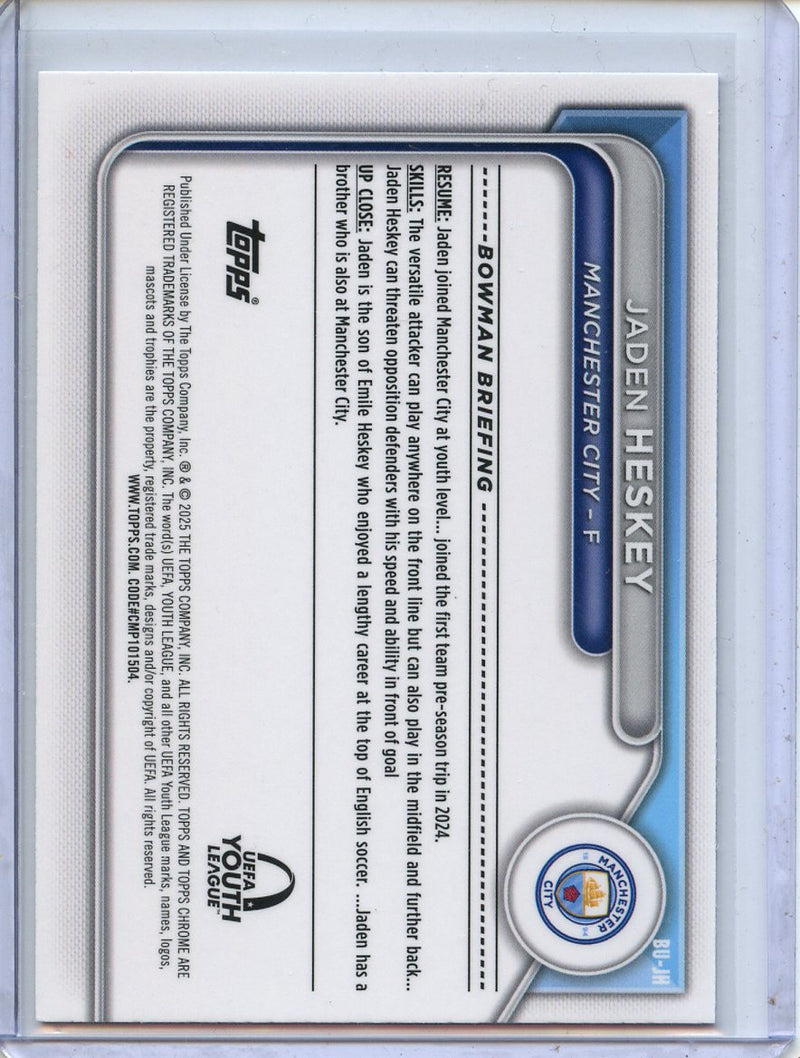 2024-25 Topps Chrome UEFA Club Comps Jaden Heskey Bowman UEFA Youth League