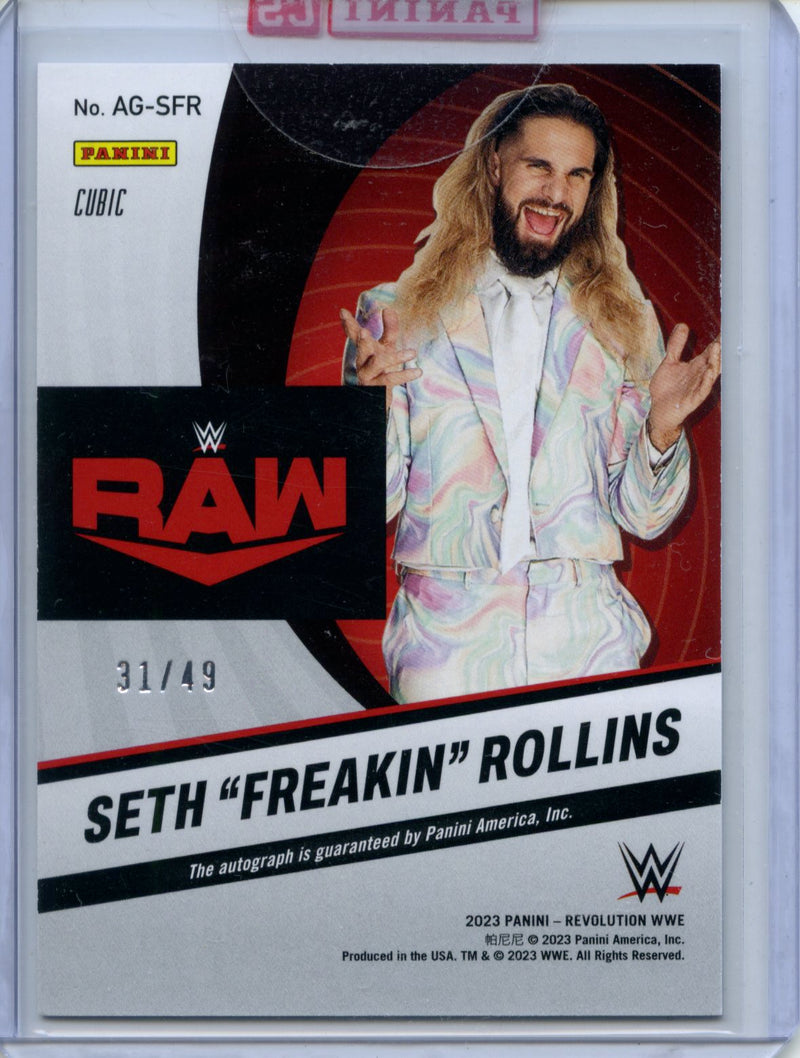 2023 Revolution WWE Seth "Freakin" Rollins Autographs Cubic 31/49