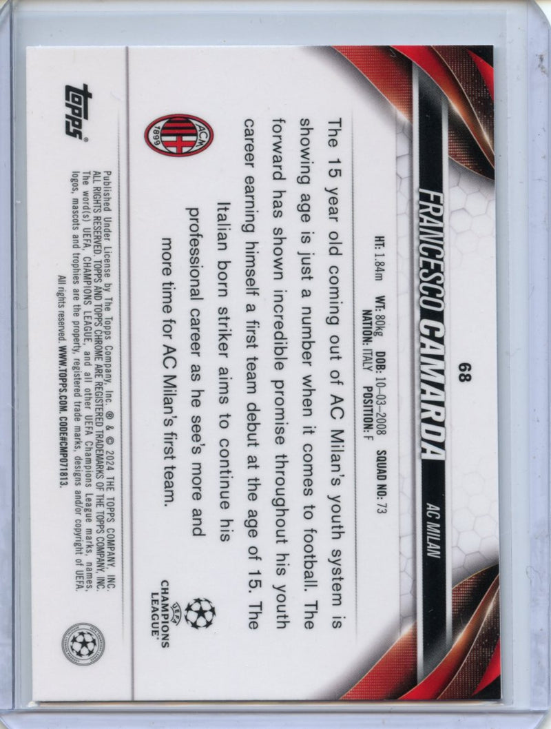 2023-24 Topps Chrome UEFA Francesco Camarda