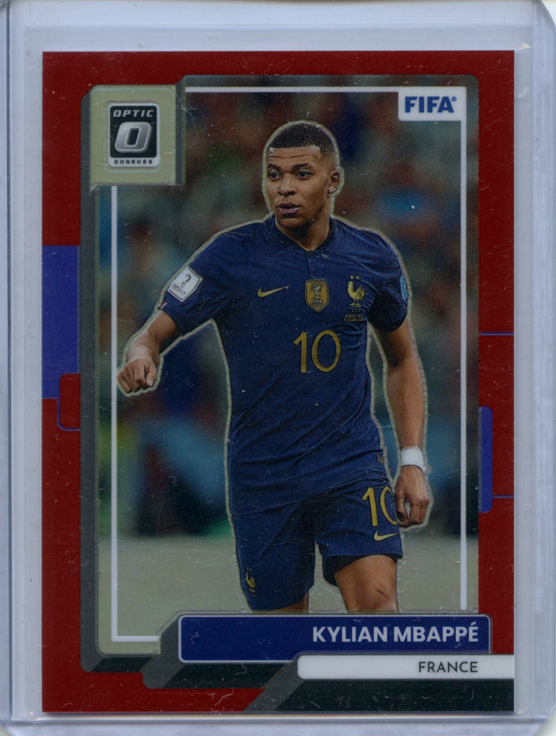 2022-23 Donruss FIFA Kylian Mbappe Optic Red 91/165