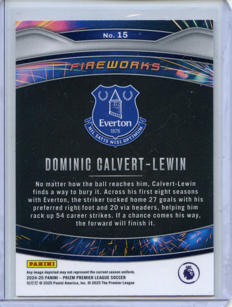 2024-25 Panini Prizm Premier League Domini Calvert-Lewin Fireworks