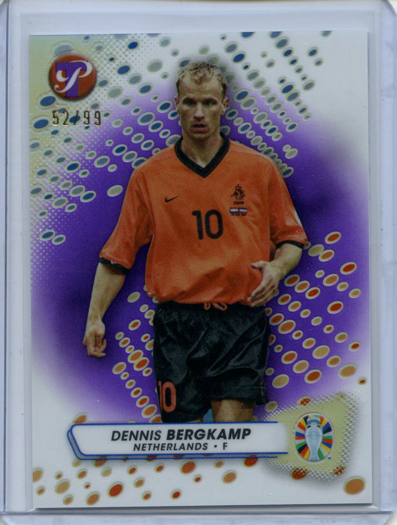 2023-24 Topps Pristine Road To Euro Dennis Bergkamp Purple Refractor 52/99