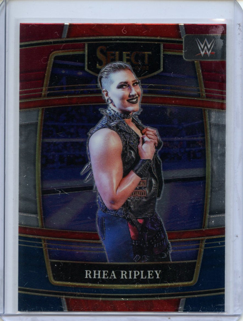 2022 Panini Select WWE Rhea Ripley Concourse Red & Blue