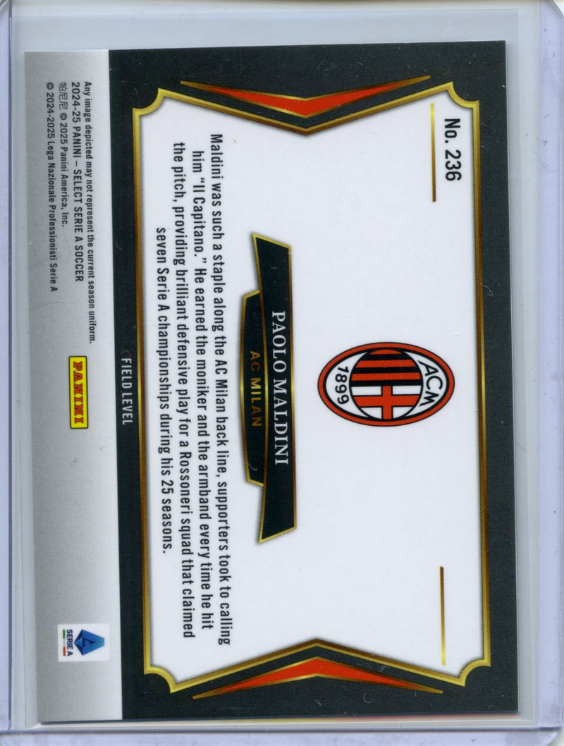 2024-25 Panini Select Serie A Paolo Maldini Field Level
