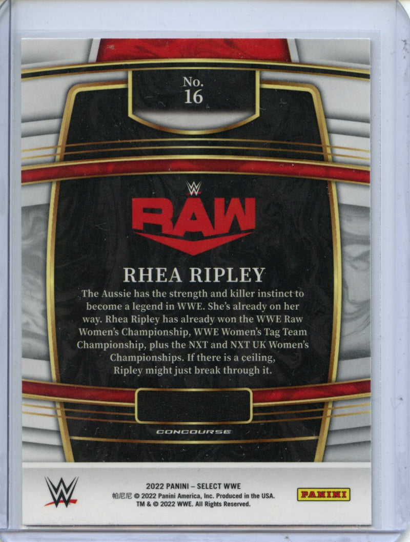 2022 Panini Select WWE Rhea Ripley Concourse Red & Blue