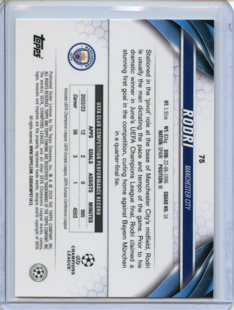 2023-24 Topps Chrome UEFA Rodri