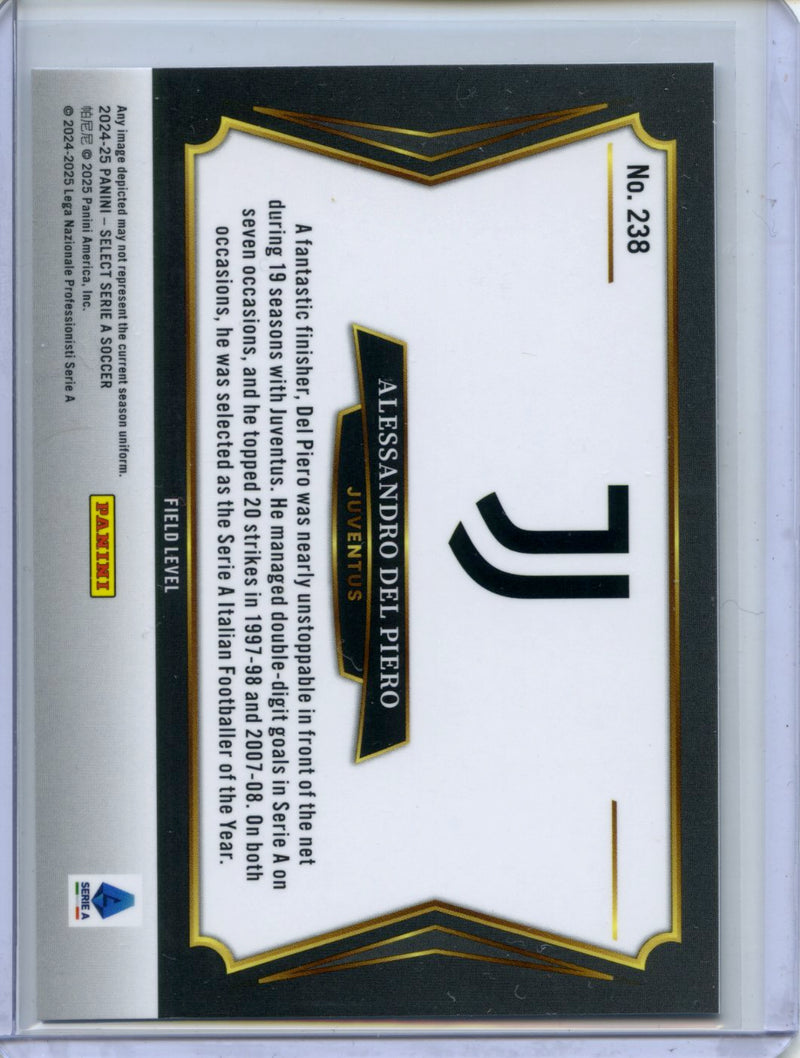 2024-25 Panini Select Serie A Alessandro Del Piero Field Level