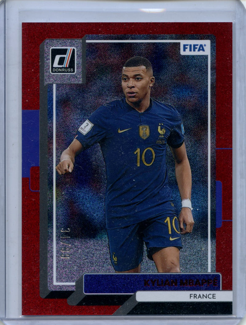 2022-23 Donruss FIFA Kylian Mbappe Red 34/99