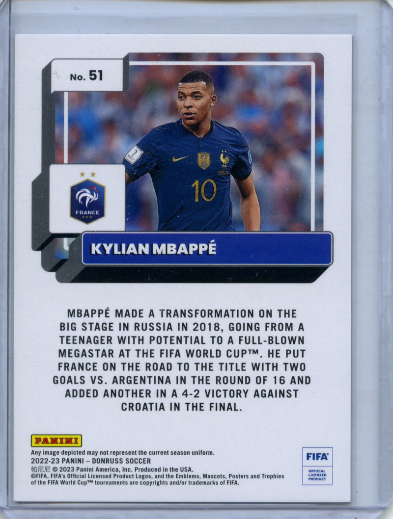 2022-23 Donruss FIFA Kylian Mbappe Red 34/99